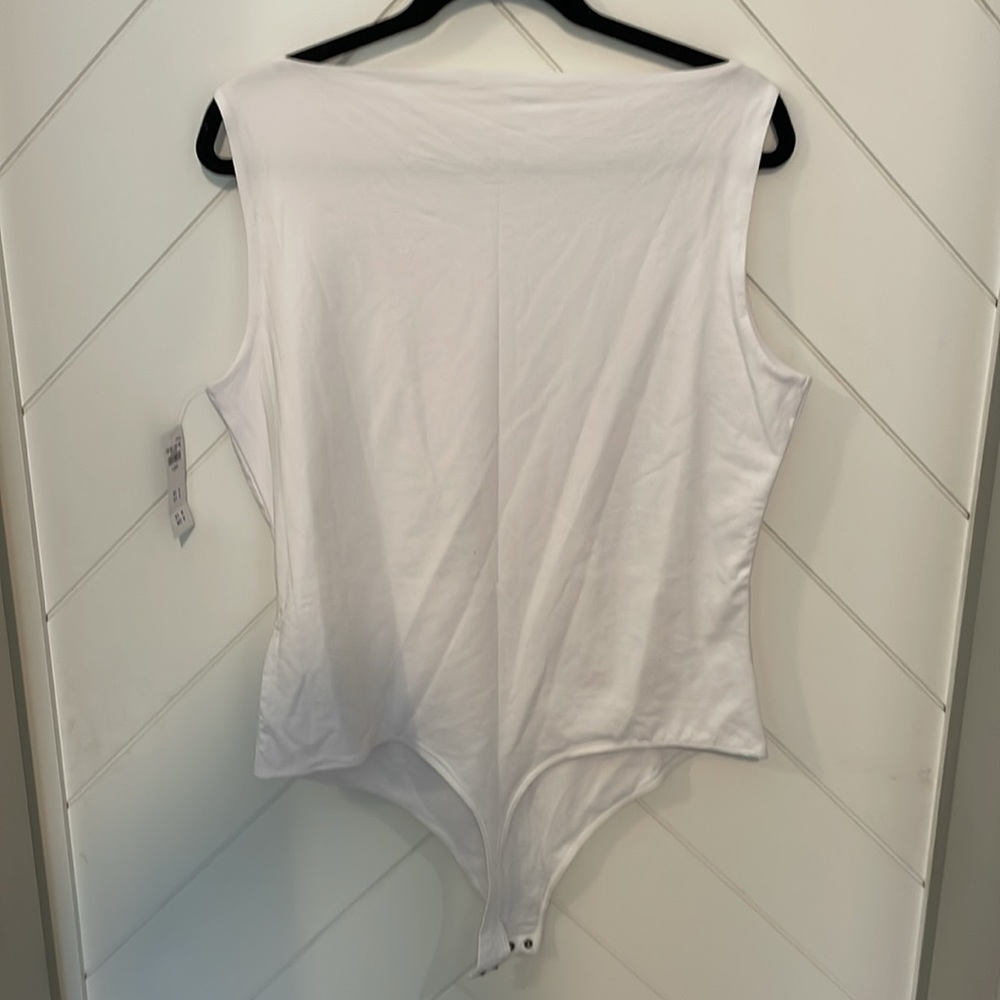 A&F | White High Neck A&F Modal Blend Collection Bodysuit - Picture 2 of 6